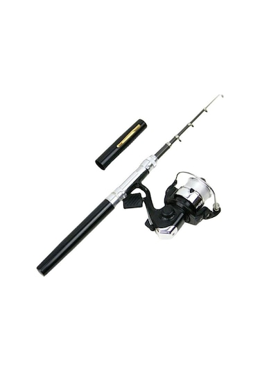 Valkyrie 1 Metre Teleskopik 5.1.1 Mini Cep Olta Seti Kalem Spin Kamış Olta