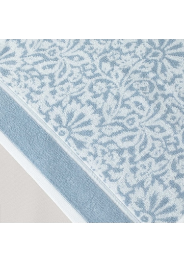 Linens Liora Pamuk 50x85 Cm Yüz Havlusu Mavi Mavi