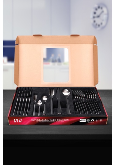 Avcı İstanbul 36 Parça Çatal Kaşık Bıçak Takımı Gümüş