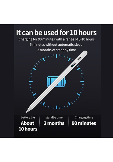 Mufunye Evrensel Manyetik Stylus Kalem - Hızlı Şarj, Uzun Pil Ömrü, /android Uyumlu