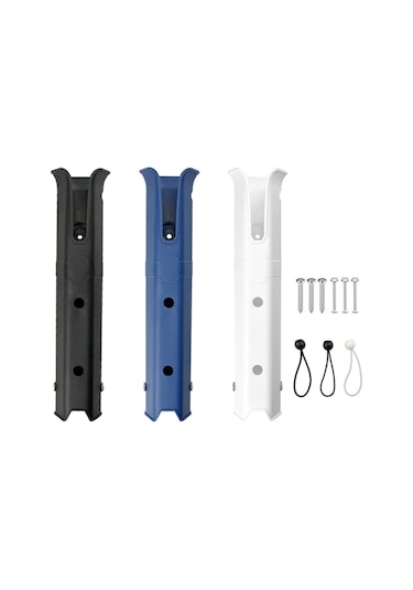 Xindoker Plastik Siyah Geliştirilmiş Balıkçılık Kamışı Tutucu: Bot, Kayak, Araç Ve Duvar Üstü Monte Edilebilir, Taşıma Ve Saklama İçin Siyah