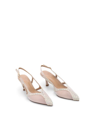 Elit Fls129-1315t Kadın Klasik Topuklu Ayakkabı Ten Ten