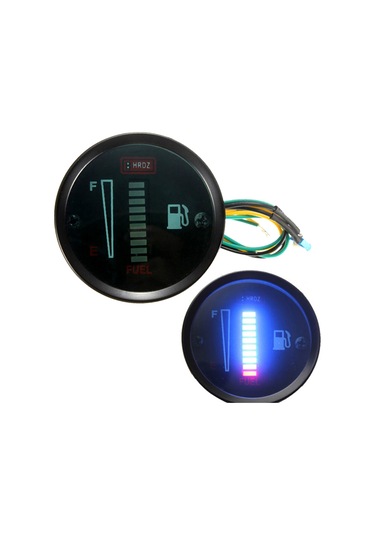 Otomobil Motosiklet Modifiye Yakıt Ölçer Led Ekran K12574