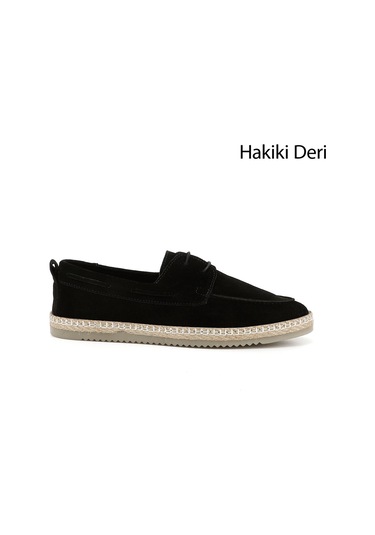 Gönderi(R) Erkek Siyah Süet Bağcıklı Termo Taban Hakiki Deri Ayakkabı Dyma65542408 Siyah