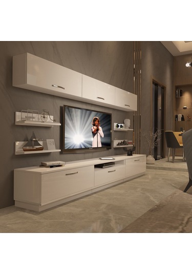 Decoraktiv Trendstyle 8y Mdf Tv Ünitesi Tv Sehpası Beyaz