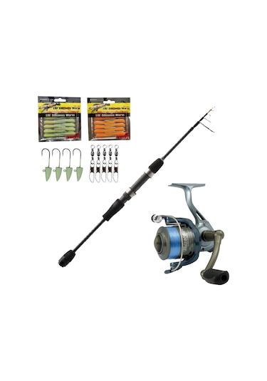 Yekoutdoor Okuma Lrf Olta Silikonlu Set Okuma Lrf-tele-706ul 210cm 1-8 Gr Lrf Kamışı&lineaeffe Blızzard Fd 3+1bb 20 Olta Makinesi