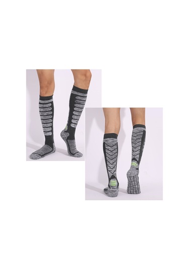 Maiyame Uzun Kollu Kayak Çorabı Siyah 35-39: Isı Verici, Nefes Alıcı, Dayanıklı, Outdoor Aktivite İçin Elastik Teknoloji Çok Renkli
