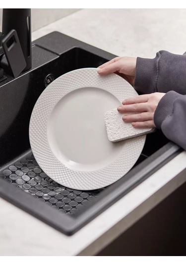 Smart Solutions Mutfak Lavabosu İçin Koruyucu Paspas Grid 31,5x27,5 Cm 214969169 Beyaz