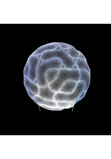 Wealthglow Renk Değiştiren 3d Dekoratif Şekilli Led Lamba - 12 Cm G263u0 Siyah