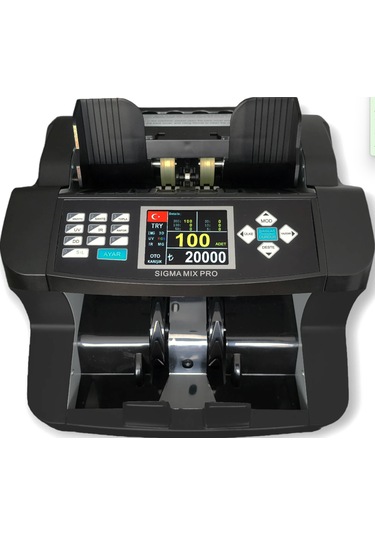 Mix Pro Tl,€,$,£,Syp Sahte Kontrollü Karışık Sayım Para Sayma Makinesi