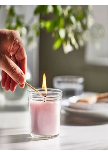 Lugnare Bardakta Yasemin Kokulu Mum Pembe 20 Saat Yasemin