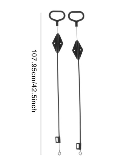 Trendooze 2 Adet Kanepe Yatar Kablo Loveseat İçin Kolay Siyah Siyah