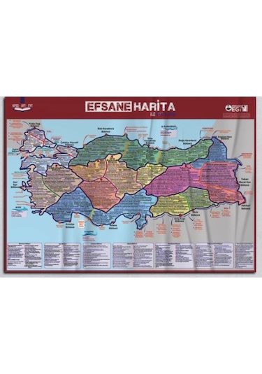 KPSS TYT AYT Efsane 10'lu Harita Seti - Mehmet Eğit - Mehmet Eğit
