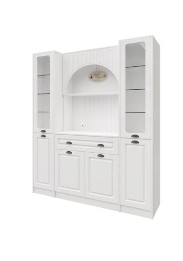 Guneystore Armoni Black Maxi Kahve Köşesi Komple Mdf Beyaz