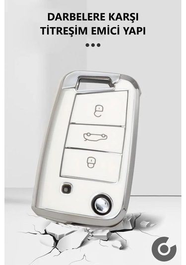 Volkswagen Polo Golf T-roc T-cross Passat Tpu Uyumlu Anahtar Kılıfı Byz