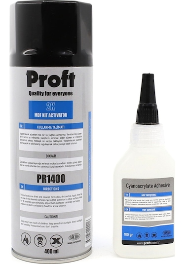 Proft Mdf Hızlı Yapıştırıcı 400ml + 100gr
