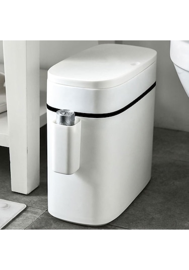 Qianfan Her Oda İçin Verimli Ve Dayanıklı Çöp Kovası - Çöp Beyaz