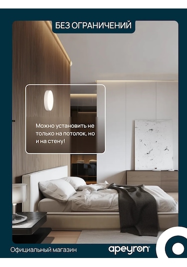 Apeyron 13cm, 4000k, 12w Led Tavan Lambası 402660539 Beyaz