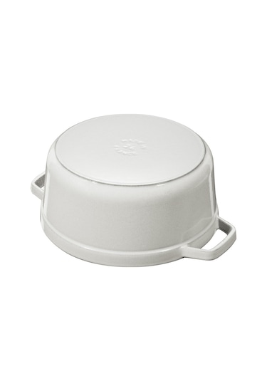 Döküm Tencere Yuvarlak 26 Cm Beyaz Beyaz