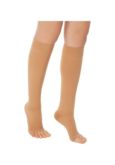 Diz Altı Varis Çorabı Yüksek Basınç Açık Burun Variteks 902