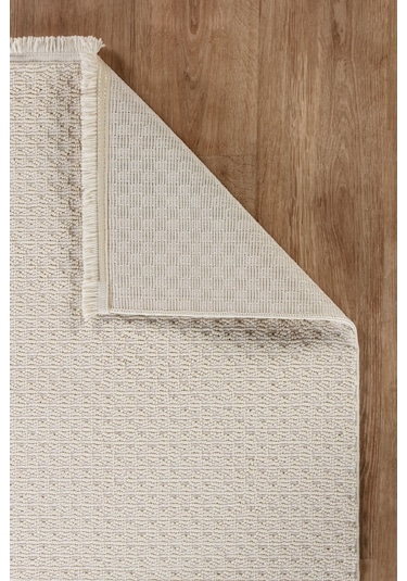 Bukleli Yumuşak Shaggy Modern Halı Yolluk Oturma Odası Salon Koridor Çocuk Odası Mutfak Halısı Krem