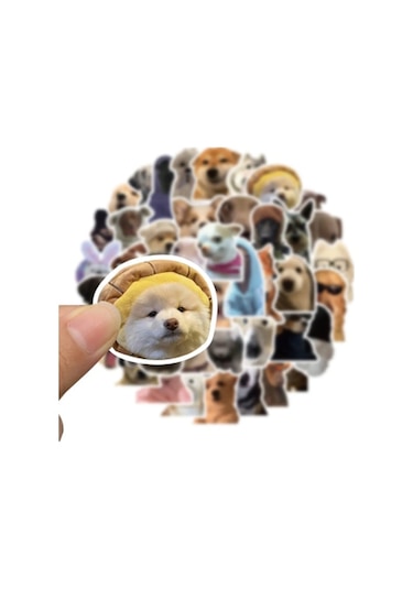 Periboia Sevimli Köpek Çıkartmaları Laptop Notebook Tablet Sticke Karışık Renkli