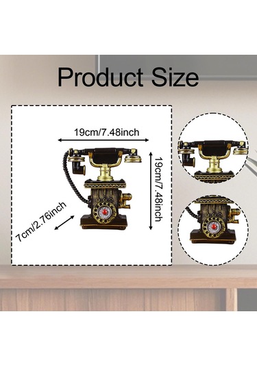 Suntek Telefon Modeli Büyük Yaratıcı Reçine Vintage Döner C01