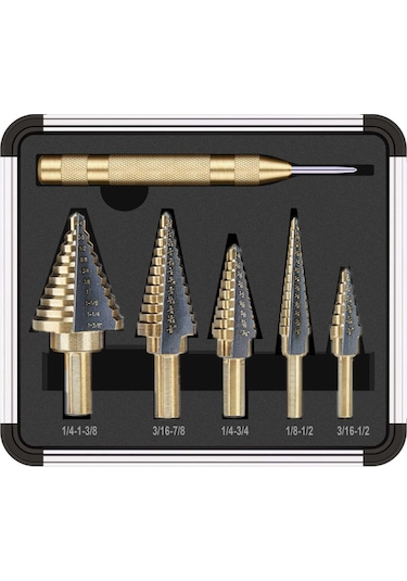 Hallow Hss Titanyum Adım Matkap Ucu 5 Adet