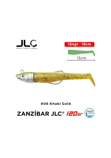 Jlc Zanzibar 120 Set 164gr 19cm 08 Khaki Gold Silikon Balık