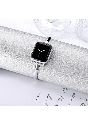 Apple Watch İle Uyumlu Paslanmaz Çelik Bilezik Gümüş Çok Renkli