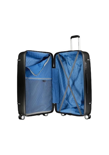 Pierre Cardin Büyük Boy %100 Polipropilen Valiz Siyah 04pc7070 Siyah