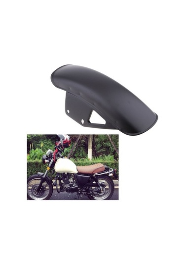 Didadodo Suzuki Gn125 İçin Siyah Metalik Motosiklet Ön Çelik Çamur Kapak