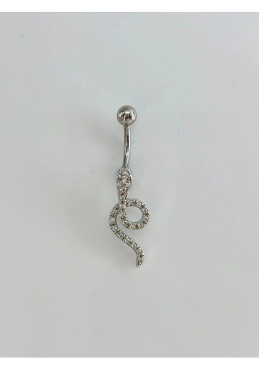 Yılan Detaylı Göbek Piercing Diğer