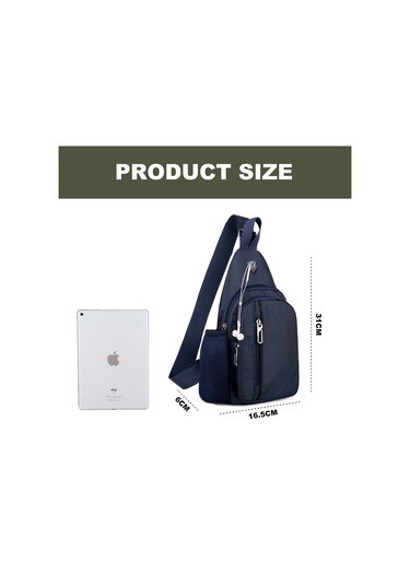 Erkekler Ve Kadınlar İçin Omuz Çantası, Su Şişesi Tutuculu Mini Çapraz Göğüs Sırt Çantası