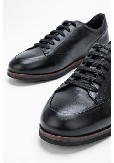 Valmenti Erkek Siyah Hakiki Deri Casual Ayakkabı 987 083 Erk Ayk Sk23/24 Siyah