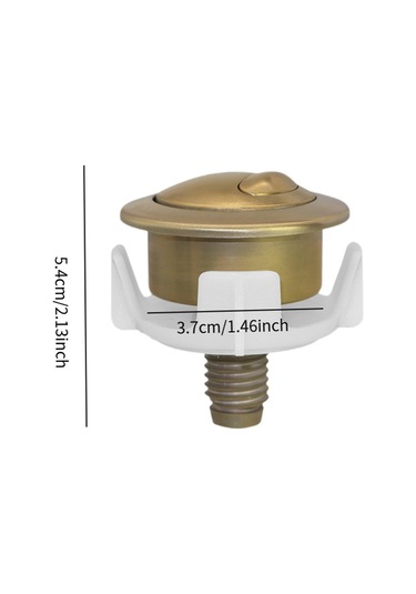 Suntek Tuvalet Ayrıştırma Düğmesi Çok Hafifli Yurt Otel Altın