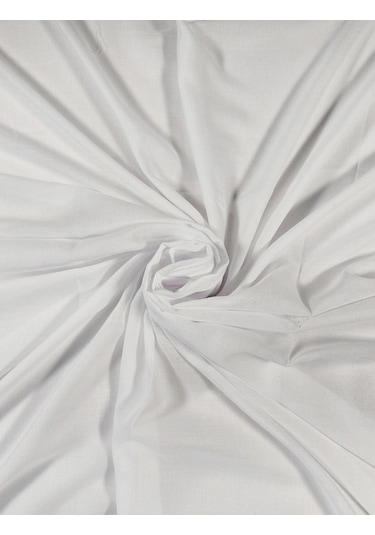 Mim Eşarp - Enba Pamuklu İğne Oyalı Namaz Ve Mevlüt Örtüsü 110x110 Cm - Beyaz, 110x110 Cm