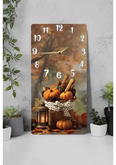 Dekorasyona Sıcaklık Katan Uv Baskı Mdf Tablo Saat 30x60 Cm Usd248 Ahşap Saat Usd248