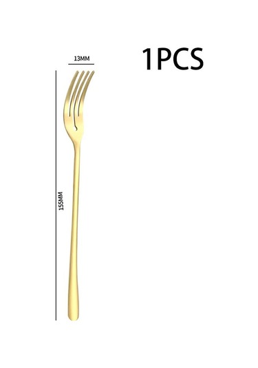 Paslanmaz Çelik Meyve Çatalı Yuvarlak Delikli Çatal Ev Tipi Çatal Ay Çöreği Çatalı Restoran Meyve Çatalı Pasta Tatlı Çatalı Yemek Masası Altın
