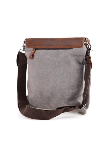 Ççs 31350 Kanvas Postacı Çantası-gri Gri