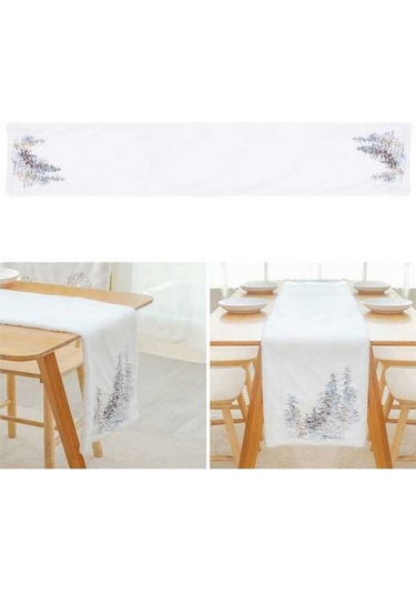 Ganzhoushop Tarzı Otel Örtüsü Örtüsü Ofis Noel Mat Masa Masa Masa İskandinav İçin Ev Dikdörtgen Desenli Cm Ağacı 2022sa31 182x33 Ul
