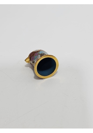Antika Cloisonne Emaye Yüksük 25x20,50mm 066
