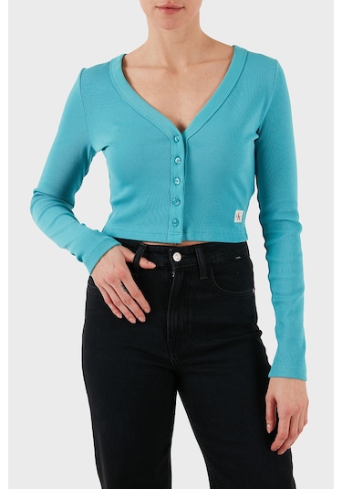 Calvin Klein Bayan Hırka Lv047c204g Xeg Turkuaz Turkuaz Calvin Klein Bayan Hırka Lv047c204g Xeg Turkuaz Turkuaz