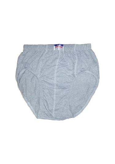 12 Adet Nazar Yıldız Erkek Renkli Penye Slip Külot Dar Kalıp Gri