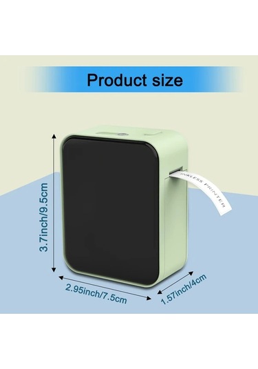 Willowhaven Marklife Kablosuz Termal Etiket Yazıcı - Beyaz Makine 1 Rulo Şerit