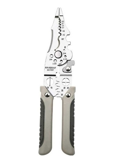 Fastbuy Tuosen Elektrikçi Pencesi - Tel Sıyırma Çok Fonksiyonlu Profesyonel, Kırmızı