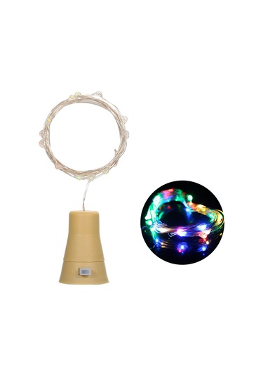 Tenfowee Güneş Enerjili Şişe Tutanak Lambası 3v 6w 1m 10led Ip65 Su Geçirmez Renkli Işık Dekoratif Aydınlatma Diğer