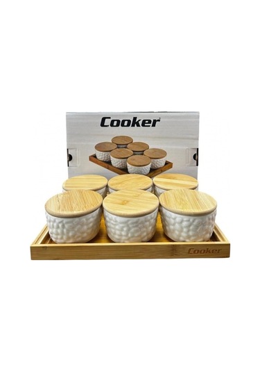 Cooker Ckr3931 Porselen Kahvaltı Seti 6'lı Beyaz