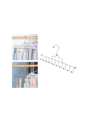 Siyah Kemer Askısı Organizatör Eşarp Organizatörleri Dolap Organizasyon Askıları Depolama Rafı Yerden Tasarruf Siyah