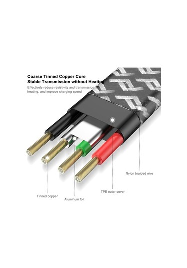 Pazly Enkay 1m 6a 90 Derek C-c Tip Veri Şarj Kablosu 65w Gösterge Işık